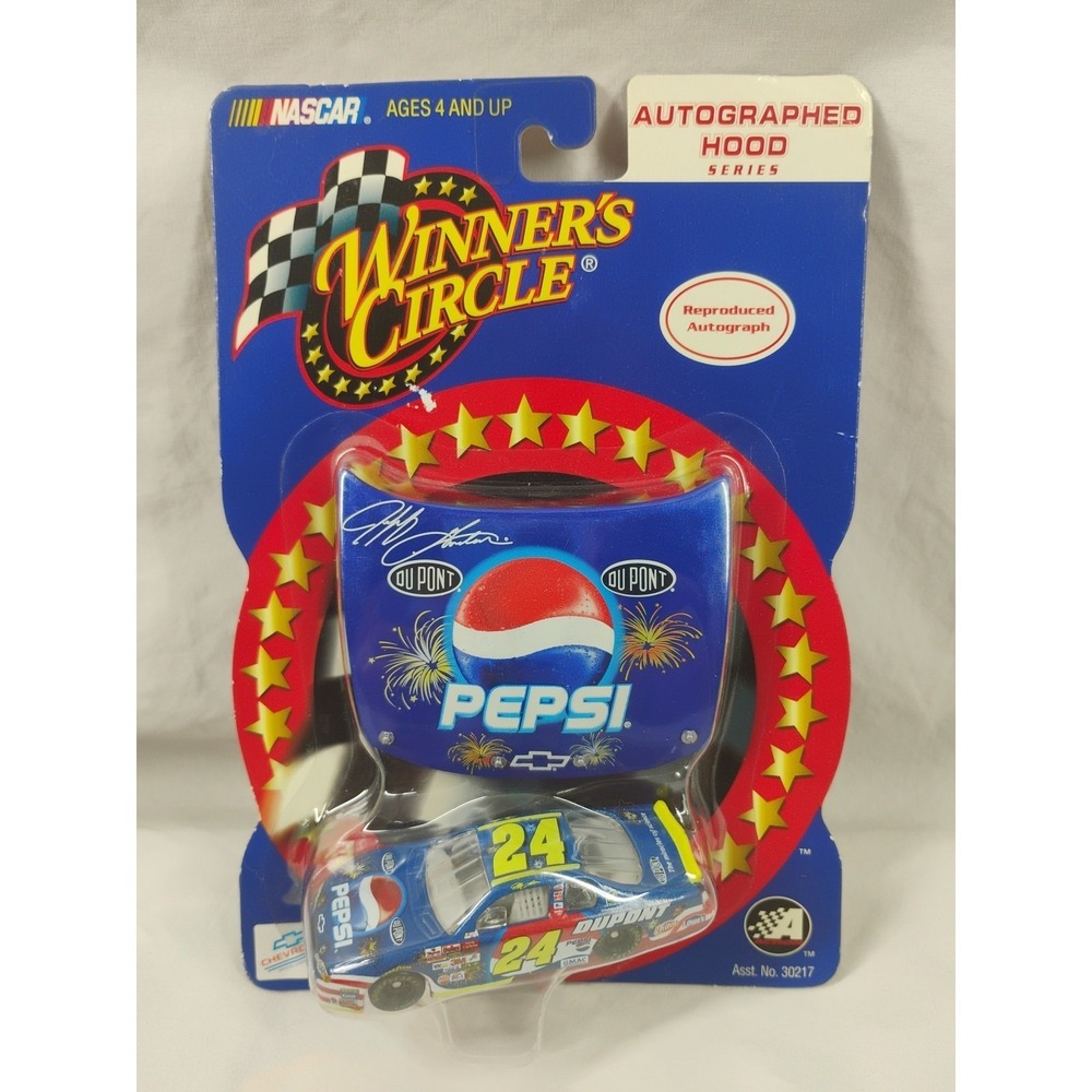 JEFF GORDON Winners Circle Summer Daytona Pepsi Car Autographed Hood‎ 1/64 2002